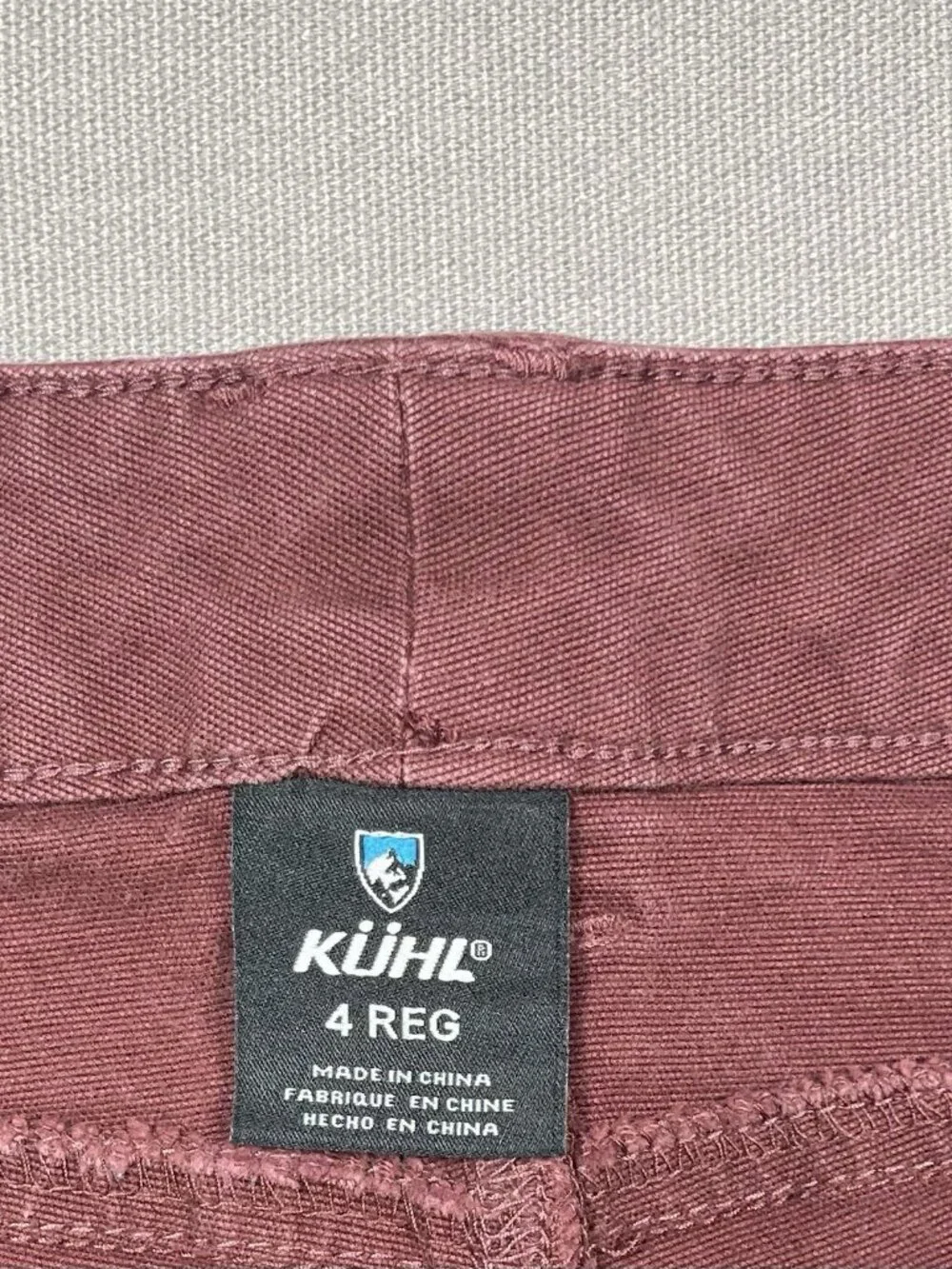 Kuhl Brooke Outdoor Burgundy Red Canvas Skinny Pants - Women Size 4 X 28.5